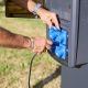 Coffret camping 4 prises CEE 10A avec protection par disjoncteur différentiel - OHMTEC