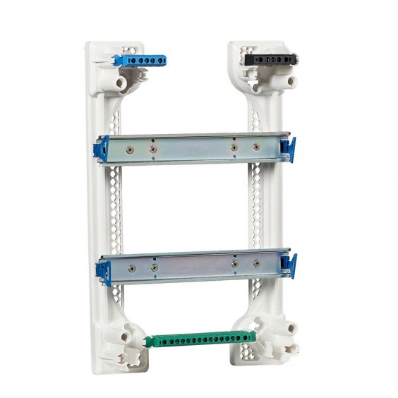 Tableau électrique vide 2 rangées 26 modules Rail Amovible NF NALTO + Porte