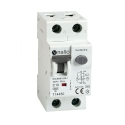 Disjoncteur Différentiel 10A - 30mA 1P+N Courbe C NALTO