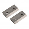 Jeu de 2 fers pour broyeur de végétaux thermique ST PIERRE DU CHAMP Réf 500338