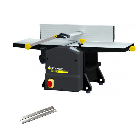 Pack Raboteuse Dégauchisseuse 1500W 254mm + Jeu de 2 fers STEINER