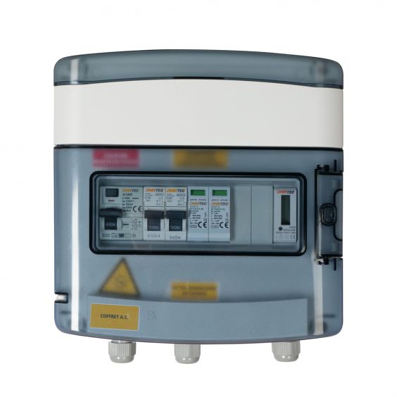 Coffret photovoltaique AC 4,5KW + compteur d'énergie OHMTEC