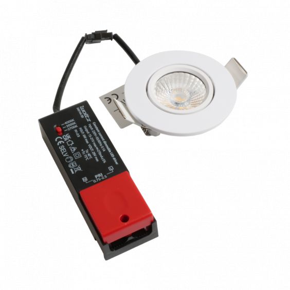 Spot blanc encastré orientable LED 6W RT 2012/RE2020