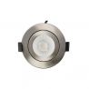 Spot encastrable orientable variable IP65 CCT RT2012 LED 6W Alu Brossé WOLTZ