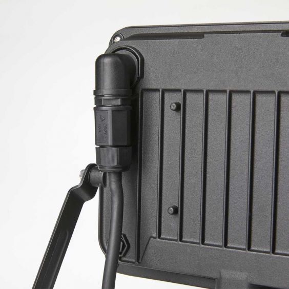 Projecteur LED extérieur à détection à fixer 50W noir WOLTZ