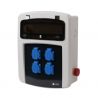 Coffret de chantier avec 4 prises monophasées NALTO