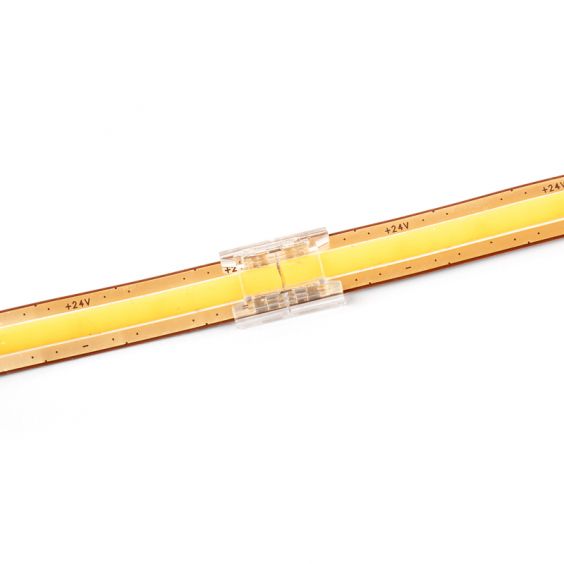 Lot de 2 connecteurs droits pour Ruban Led COB 24V IP20 8mm réf 812580 