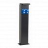 Potelet camping 80cm 2 prises CEE 10A avec protection OHMTEC