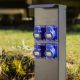 Potelet camping 80cm 4 prises CEE 16A avec protection OHMTEC