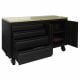 Établi d'atelier mobile sur roues avec rangements intégrés L 160 x H 94 X P 60.5cm FEROCE