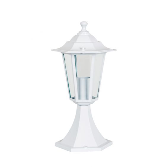 Borne Lumineuse Extérieure 60W max E27 Fonte Blanche LOAN