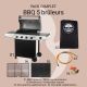 Pack complet BBQ à gaz 5 feux ROSTER