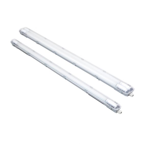 Réglette étanche à tubes LED 2x18W CCT 125cm IP65 WOLTZ