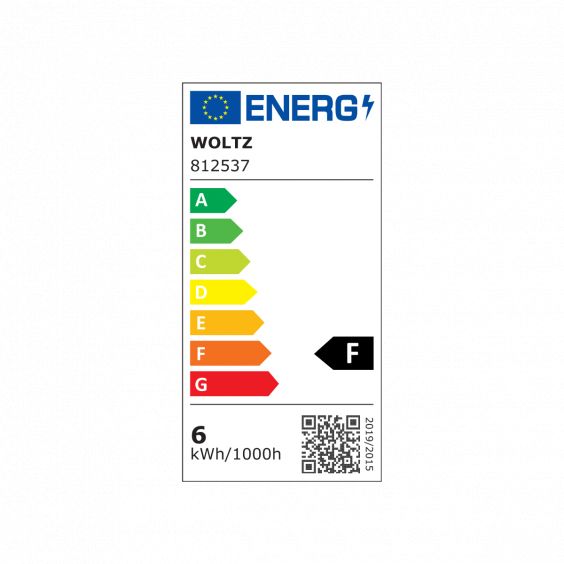 Spot noir encastré anti-éblouissement LED 6W RE2020