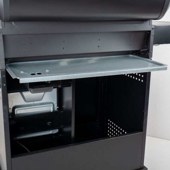 Barbecue gaz ROSTER 5 brûleurs dont 1 latéral avec plancha et grilles de cuisson combinées + Air Fryer 6L 1700W