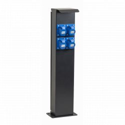 Potelet camping 80cm 4 prises CEE 16A avec protection OHMTEC