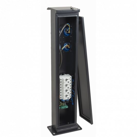 Potelet camping 80cm 4 prises CEE 16A avec protection OHMTEC